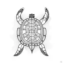 Turtle tattoo design idea