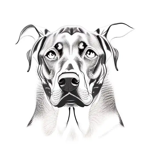 Vicious Dobermann tattoo design idea
