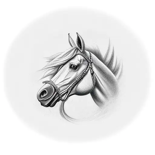 fer a cheval tattoo design idea