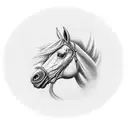 fer a cheval tattoo design idea
