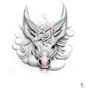 fer a cheval tattoo design idea