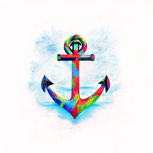 Anchor tattoo design idea