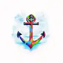 Anchor tattoo design idea