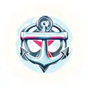 Anchor tattoo design idea