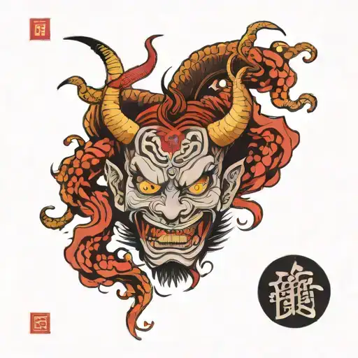 dance with devil  tattoo design idea
