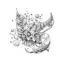 bay leaf  tattoo design idea