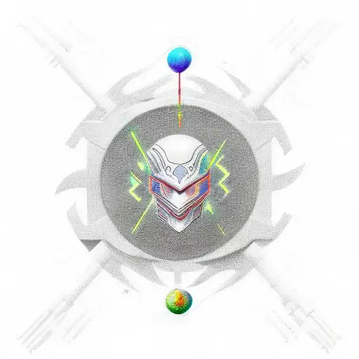 cyber sigil tattoo design idea