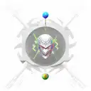 cyber sigil tattoo design idea