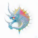 cyber sigil tattoo design idea