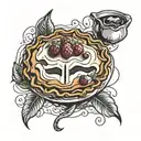 make a pie tattoo design idea