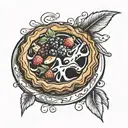 make a pie tattoo design idea