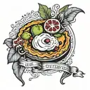 make a pie tattoo design idea