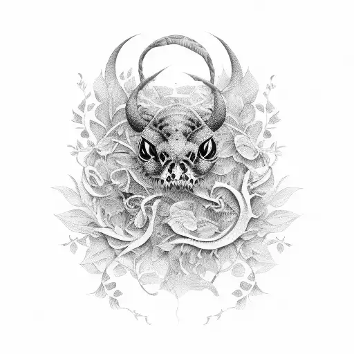 Carpe diem hide in plants tattoo design idea