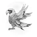 nordic mythology raven tatoo tattoo design idea