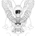 nordic mythology raven tatoo tattoo design idea