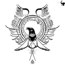 nordic mythology raven tatoo tattoo design idea