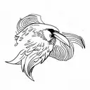 nordic mythology raven tatoo tattoo design idea
