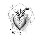 Crying Heart tattoo design idea