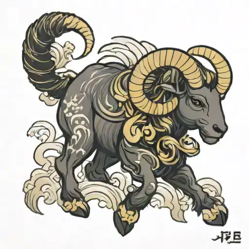 Aries tattoo design idea