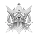 crown of god tattoo design idea