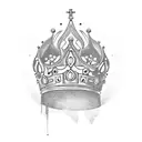 crown of god tattoo design idea
