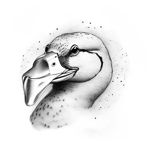 El pato dondald tattoo design idea