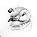 El pato dondald tattoo design idea