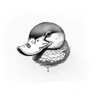 El pato dondald tattoo design idea