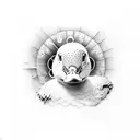 El pato dondald tattoo design idea