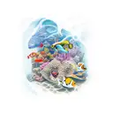 underwater tattoo design idea