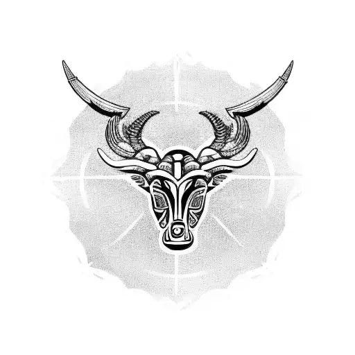 zodiac taurus tattoo design idea