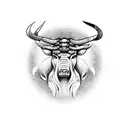 taurus tattoo design idea