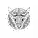 taurus tattoo design idea