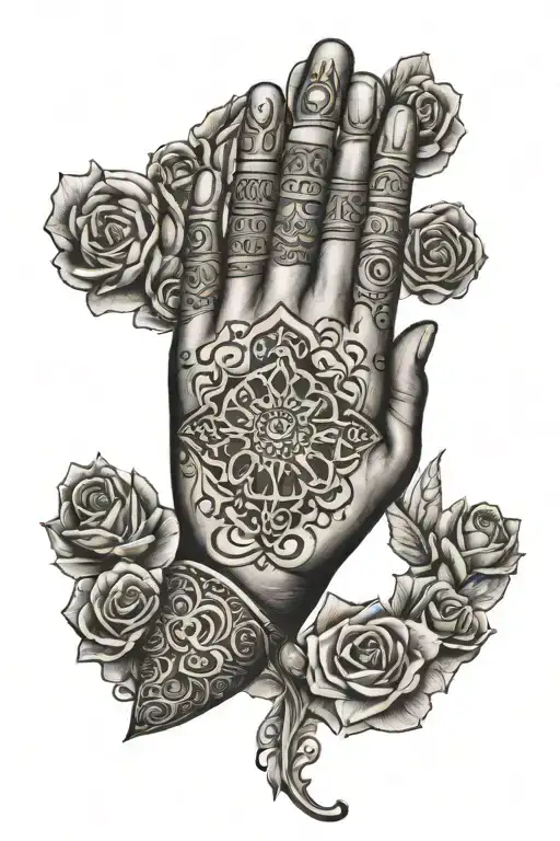 Fatima's hand tattoo tattoo design idea