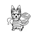 yorkshire terrier tattoo design idea