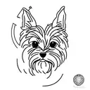 yorkshire terrier tattoo design idea