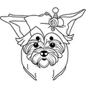 yorkshire terrier tattoo design idea