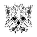 yorkshire terrier tattoo design idea