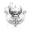 vikings ship tattoo design idea