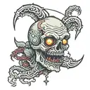 Zombie bite tattoo design idea