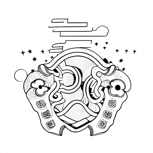 lucky 13  tattoo design idea