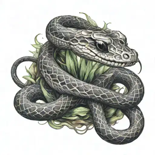Black Mamba tattoo design idea