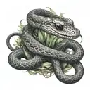 Black Mamba tattoo design idea