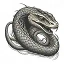 Black Mamba tattoo design idea
