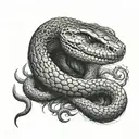 Black Mamba tattoo design idea