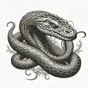 Black Mamba tattoo design idea