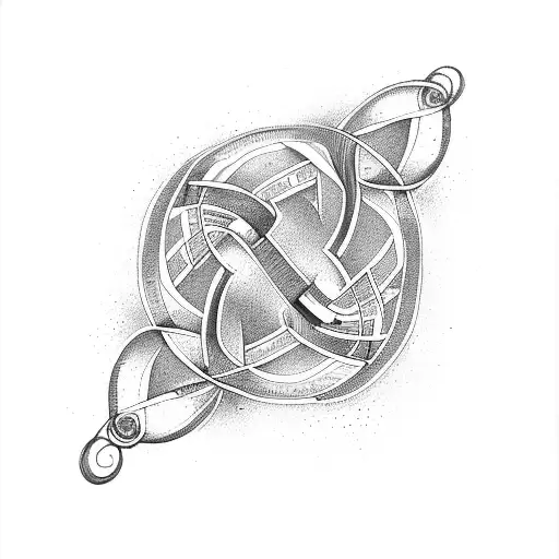 Infinity Symbol with a two names tattoo design idea