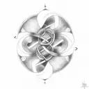 Infinity Symbol with a two names tattoo design idea