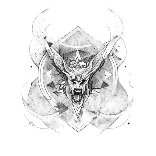 estrela da Davi formada com o Arthur  tattoo design idea