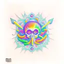 adhd serotonin psilocybin lsd  tattoo design idea